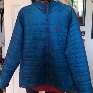 Men’s Blue & Red reversible puffy!!!!
